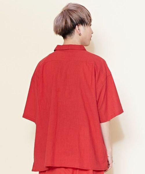 CAYHANE(チャイハネ)/【チャイハネ】ラリシュブロックプリントMEN'Sシャツ IDS－2219/img02