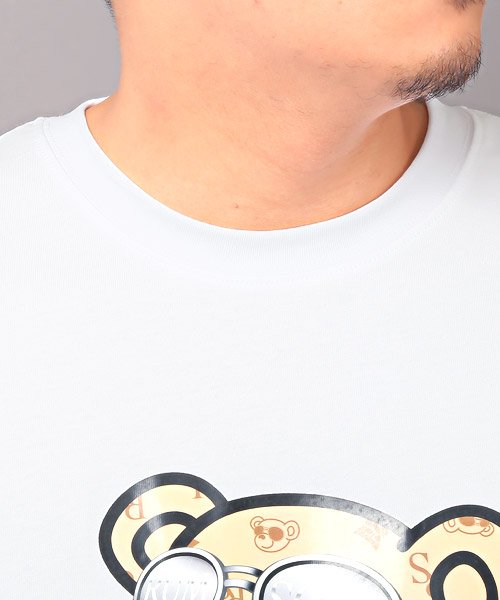 LUXSTYLE(ラグスタイル)/RUMSODA(ラムソーダ)ベアプリントクルーネックTシャツ/Tシャツ メンズ 半袖 ベア プリント イラスト クマ/img11
