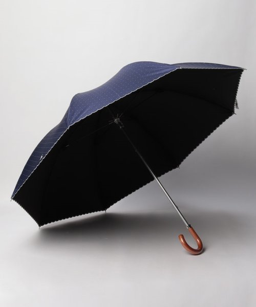 POLO RALPH LAUREN(umbrella)(ポロラルフローレン（傘）)/晴雨兼用日傘　大きめ ”ドット スカラ刺繍”/img01