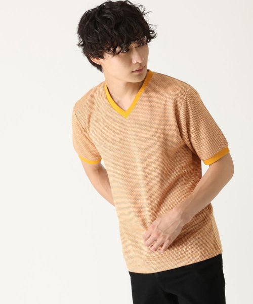 MK homme(エムケーオム)/ジャガード半袖Tシャツ/img01