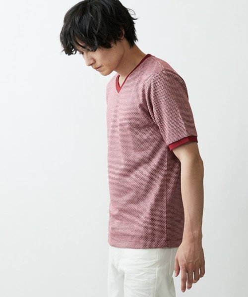 MK homme(エムケーオム)/ジャガード半袖Tシャツ/img12