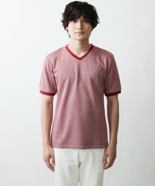 MK homme(エムケーオム)/ジャガード半袖Tシャツ/img15