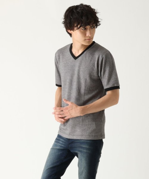 MK homme(エムケーオム)/ジャガード半袖Tシャツ/img20