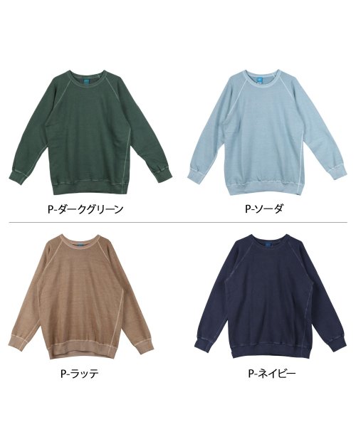 Good On(Good On)/Good On グッドオン トレーナー スウェット メンズ RAGLAN SWEAT CREW ブラック ホワイト グレー ベージュ 黒 白 GOBW101/img05