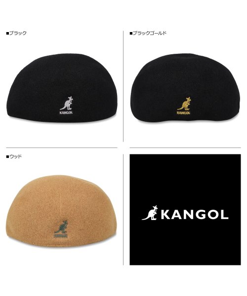 KANGOL(KANGOL)/カンゴール KANGOL ハンチング 帽子 ベレー帽 メンズ レディース SEAMLESS WOOL 507 ブラック ブラウン 黒 107－169002/img01