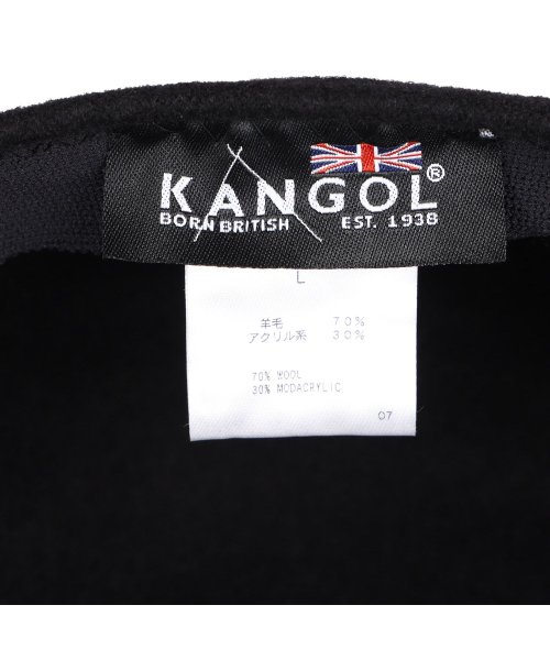 KANGOL(KANGOL)/カンゴール KANGOL ハンチング 帽子 ベレー帽 メンズ レディース SEAMLESS WOOL 507 ブラック ブラウン 黒 107－169002/img07