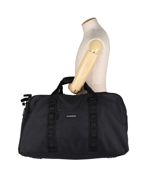 KANGOL(KANGOL)/カンゴール KANGOL ボストンバッグ ショルダーバッグ メンズ レディース 45L 大容量 BOSTON BAG ブラック 黒 250－1502/img15