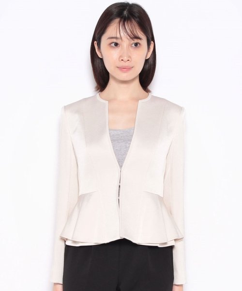 セール】トリアセサテンペプラムジャケット(504780269) | アナイ(ANAYI  