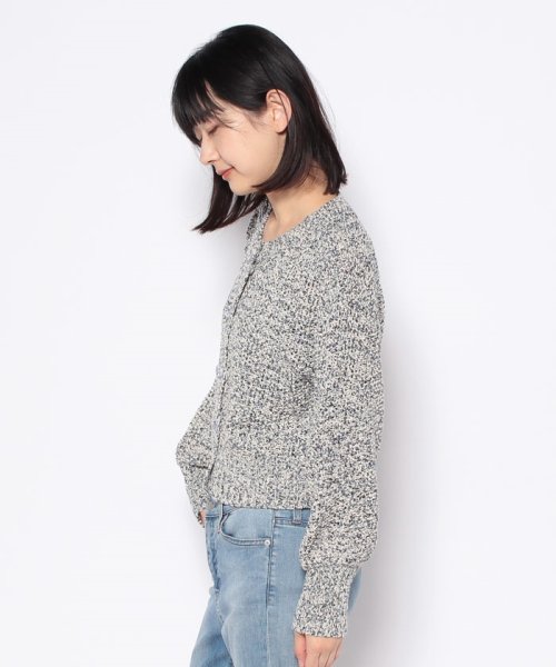NICE CLAUP OUTLET(ナイスクラップ　アウトレット)/【natural couture】ミックステープヤーンブレイクルカーディガン/img01