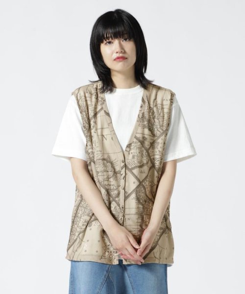 AVIREX(AVIREX)/直営店限定/ BANDANA CHART MIX CUT SHIRT/ バンダナチャートミックスカットシャツ/img01