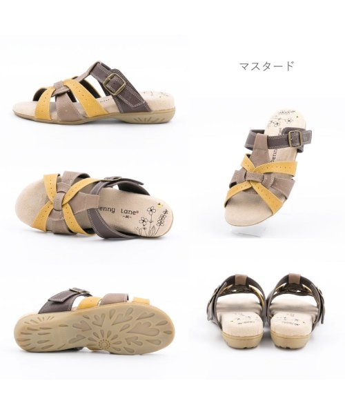 FOOT PLACE(フットプレイス)/PannyLane ペニーレイン サンダル カラーコンビ サボ お洒落 クッションインソール ME－1294/img06