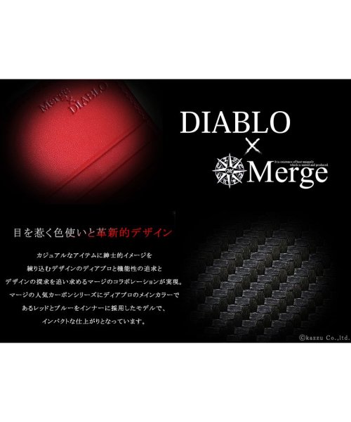 DIABLO(ディアブロ)/名刺入れ カードケース メンズ 人気 ブランド コラボ カーボン加工 ビジネス 仕事用 革 DIABLO Merge ディアブロ×マージ MGD－1900/img04