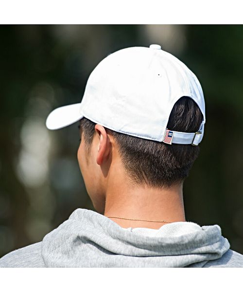 Healthknit ツイル刺繍キャップ メンズ 帽子 CAP ベースボールキャップ ロゴ 刺繍 ワンポイント ユニセックス ブランド ホワイト  ブラック タイ
