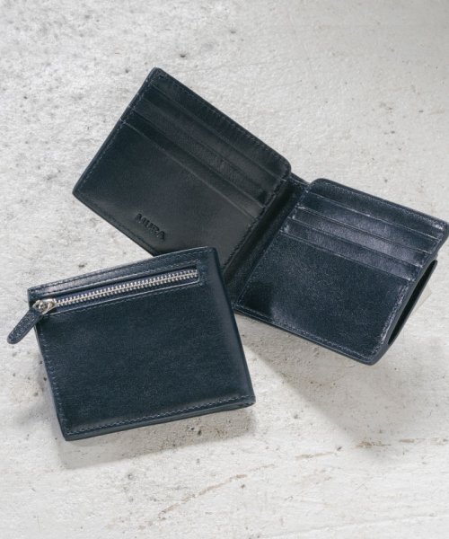 MURA(ムラ)/MURA 財布 メンズ 二つ折り 薄型 スキミング防止 イタリアンレザー ブライドルレザー/img24