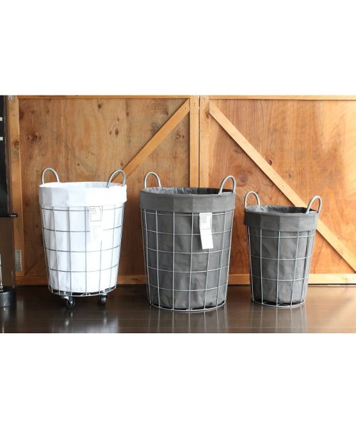 BRID(ブリッド)/WIRE ARTS & PRO LAUNDRY ROUND BASKET with CASTER 33L/img14