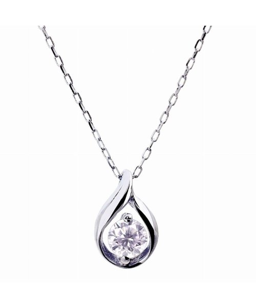 LARA Christie(ララクリスティー)/ララクリスティー ダイヤモンド 0.1ct デザイン1粒 ネックレス 18金ゴールド K18 lp71－0010－yg/img02