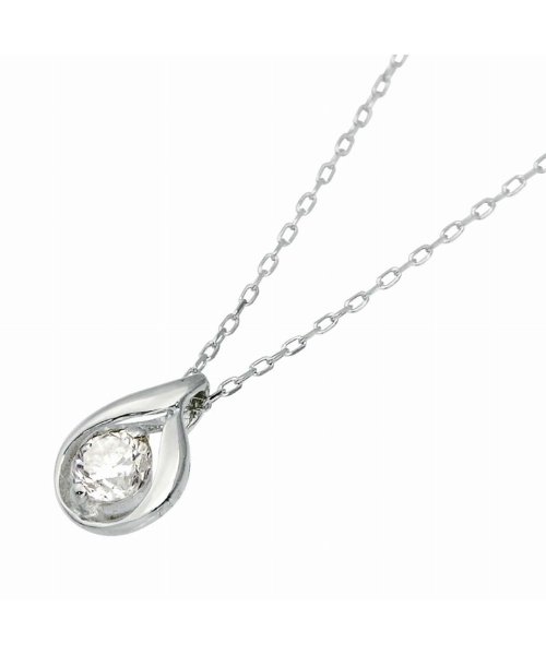 LARA Christie(ララクリスティー)/ララクリスティー ダイヤモンド 0.1ct デザイン1粒 ネックレス 18金ゴールド K18 lp71－0010－yg/img03