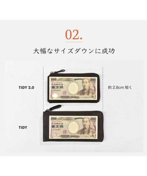 Hallelujah(ハレルヤ)/財布 メンズ 長財布 L字ファスナー 小さい長財布 レディース 本革 TIDY2.0 タイディ2 レザー コンパクト 人気 30代 40代 50代 プレゼント /img06