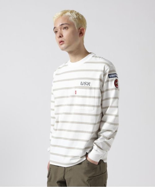 AVIREX(AVIREX)/ネイバル パッチ ロングスリーブ Tシャツ/NAVAL PATCH LONG SLEEVE T－SHIRT/img01