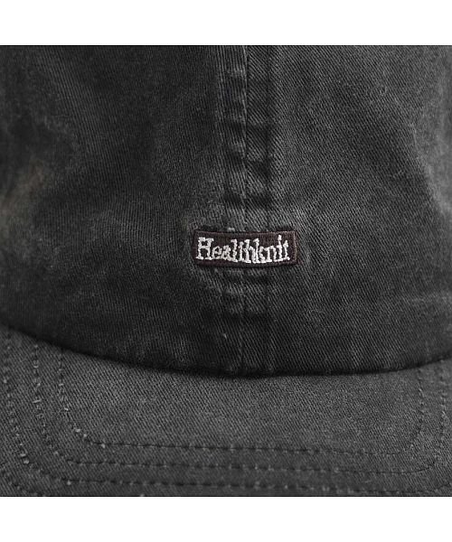 healthknit(ヘルスニット)/Healthknit ピグメントロゴキャップ メンズ ブランド オシャレ 大人 帽子 CAP ロゴ 刺繍 ワンポイント ホワイト ブラック ピグメント カーキ /img03