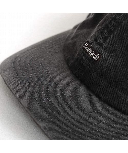 healthknit(ヘルスニット)/Healthknit ピグメントロゴキャップ メンズ ブランド オシャレ 大人 帽子 CAP ロゴ 刺繍 ワンポイント ホワイト ブラック ピグメント カーキ /img04