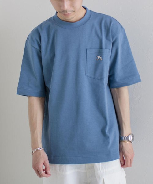 GLOSTER(GLOSTER)/【GLOSTER ROAD/グロスターロード】フレンチブルドッグ ワンポイント刺繍半袖Tシャツ/img52