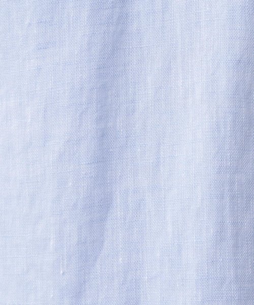 NOLLEY’S goodman(ノーリーズグッドマン)/リネン クジラ ボタンダウン 半袖シャツ(キャッチーなトリコロール刺しゅう、ギフトにも）/img37