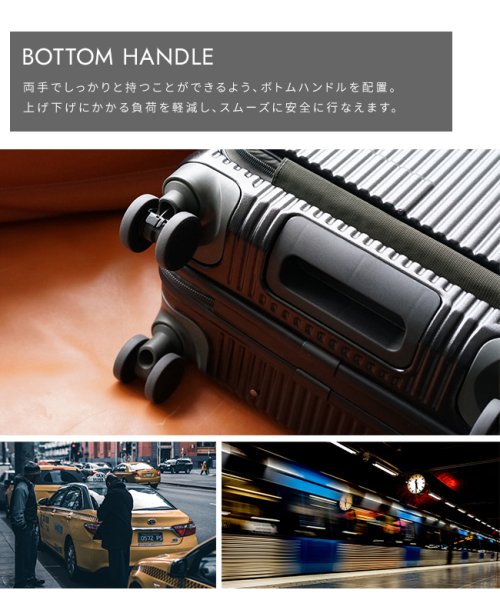 innovator(イノベーター)/2年保証 イノベーター スーツケース 55L Mサイズ 中型 軽量 静音 フロントオープン ストッパー付き キャリーケース INNOVATOR INV155/img10