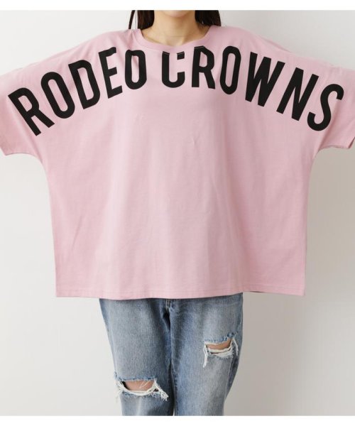 RODEO CROWNS WIDE BOWL(ロデオクラウンズワイドボウル)/（WEB・OUTLET限定）2WAYフロントロゴ ドルマン Tシャツ/img15