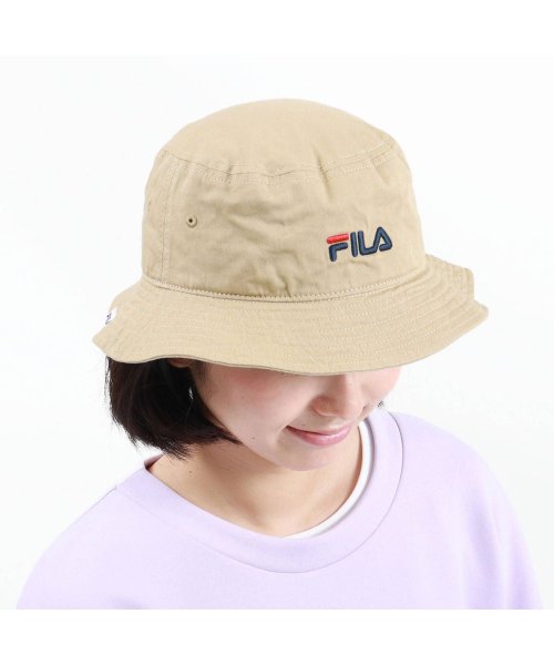 FILA(フィラ)/フィラ バケットハット FILA FLS OC.TWILL BUCKET 帽子 バケハ コットン UVカット つば広 洗える 吸汗速乾 117－113702/img02