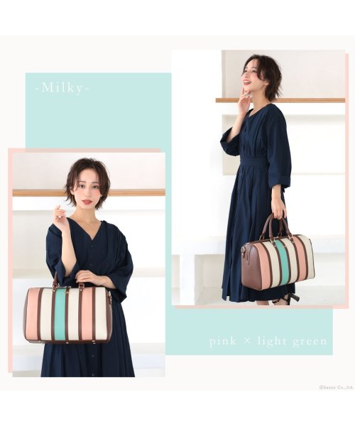 Clelia(クレリア)/ボストンバッグ 大容量 2way ショルダーバッグ レディース カラフル かわいい Clelia クレリア ベレッサ トートバッグ 旅行 CL－22571/img08