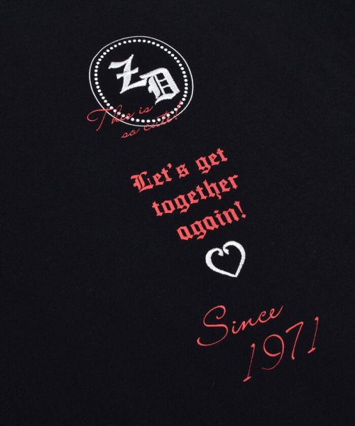 ZIDDY(ジディー)/モノグラム シアー インナー + ロゴ Tシャツ レイヤード セット (130~/img09