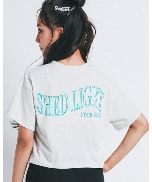 ZIDDY(ジディー)/ショート丈 ロゴ プリント Tシャツ + ジョガーパンツ ２点 セット (130/img02
