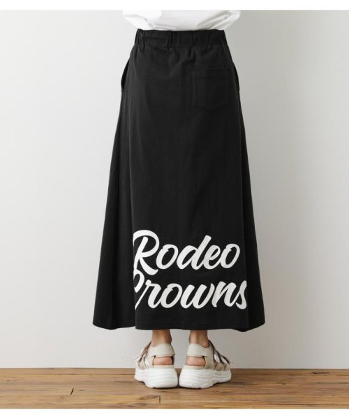 RODEO CROWNS WIDE BOWL(ロデオクラウンズワイドボウル)/ヴィンテージライク ロゴカットスカート/img03