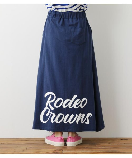 RODEO CROWNS WIDE BOWL(ロデオクラウンズワイドボウル)/ヴィンテージライク ロゴカットスカート/img18