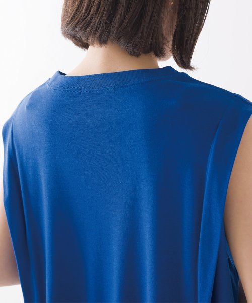 OMNES(オムネス)/【OMNES】汗じみ防止UV タックノースリーブTシャツ/img24