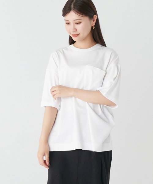 OMNES(オムネス)/【OMNES】ユニセックス 汗じみ防止UV ポケット付き半袖ビッグTシャツ/img01