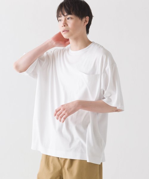 OMNES(オムネス)/【OMNES】ユニセックス 汗じみ防止UV ポケット付き半袖ビッグTシャツ/img05