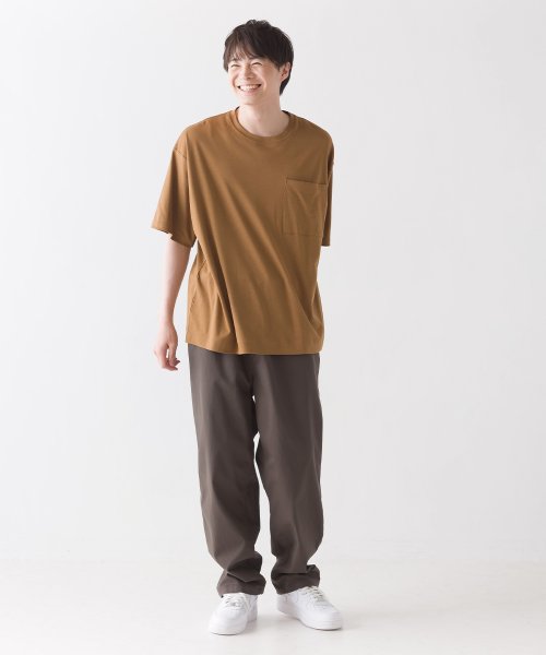 OMNES(オムネス)/【OMNES】ユニセックス 汗じみ防止UV ポケット付き半袖ビッグTシャツ/img14