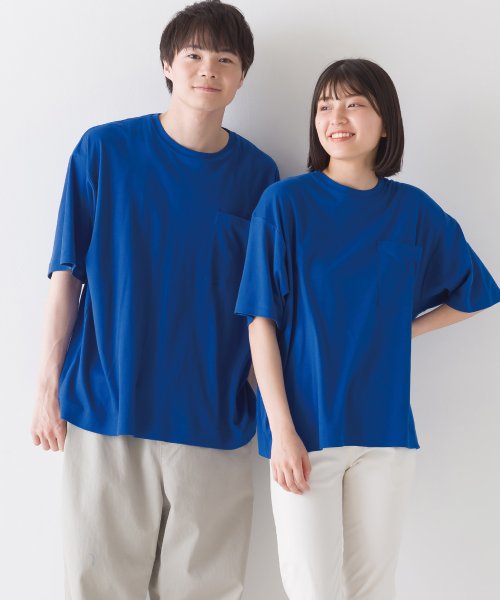 OMNES(オムネス)/【OMNES】ユニセックス 汗じみ防止UV ポケット付き半袖ビッグTシャツ/img15