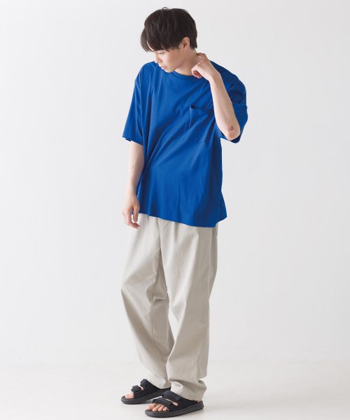 OMNES(オムネス)/【OMNES】ユニセックス 汗じみ防止UV ポケット付き半袖ビッグTシャツ/img19