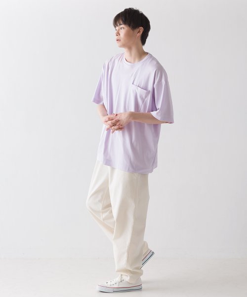 OMNES(オムネス)/【OMNES】ユニセックス 汗じみ防止UV ポケット付き半袖ビッグTシャツ/img24