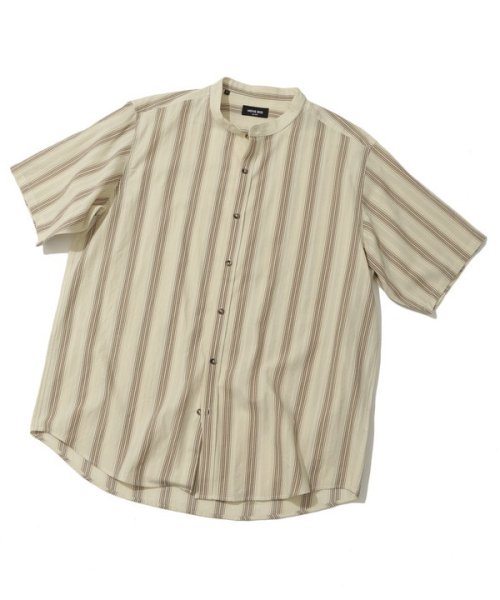 Men's Bigi(メンズビギ)/オリエンタルジャガードストライプ半袖シャツ　fabric made in japan/img10