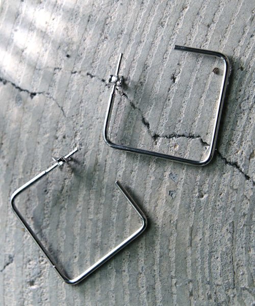 MAISON mou(メゾンムー)/【YArKA/ヤーカ】silver925 simple square pierce/シンプルスクエアピアス シルバー925 /img01