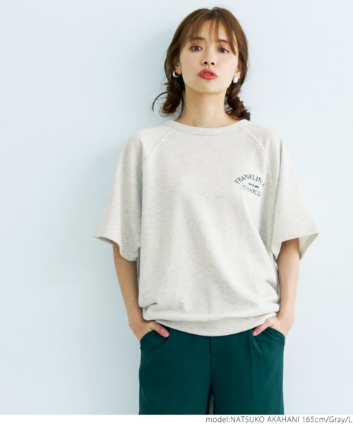 coca(コカ)/ビッグシルエット裏毛半袖ロゴTシャツ/img01