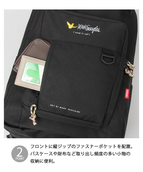 What it isNt ART BY MARKGONZALES / マークゴンザレス / 3層式 スクエア マルチバックパック / リュック / 大容量 人気・おすすめ｜使いやすい・旅行におすすめ 品質保証 全国発送 正規品・日本国内発送・安心保証付き