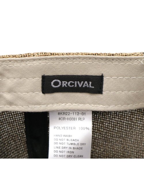 ORCIVAL(オーシバル)/オーシバル キャップ ORCIVAL 帽子 PE NATURAL CAP 女性 手洗い可能 ナチュラル オーチバル OR－H0081RLP/img13