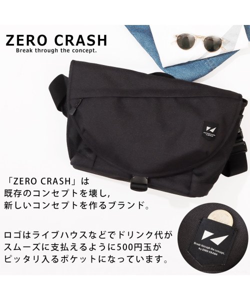 ZERO CRASH(ゼロクラッシュ)/メッセンジャーバッグ ボディバッグ ショルダーバッグ レディース メンズ 撥水ポリ ZERO CRASH ゼロクラッシュ ブランド  12－1709K /img09