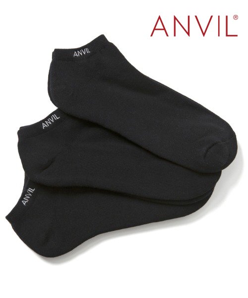 ANVIL(ANVIL)/【ANVIL】「消臭加工」3足セット パイル 3パック スポーツ アンクル ソックス 靴下 /3P Ankle Socks/ANS030 アンビル アンヴィル/img02
