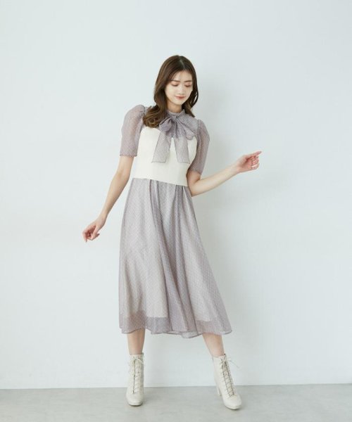 JILL by JILL STUART(ジル バイ ジル スチュアート)/シアーモノグラムプリントワンピース/img06